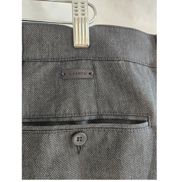 Alberto Pants Men's 40 x 31 ALTERED Ceramica Dress Pants Grey Reg Slim Fit Golf - Picture 6 of 10